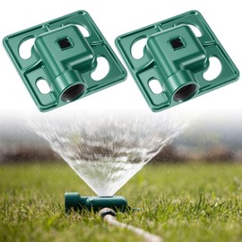 Baquler 2 Pack Stationary Spot Sprinkler 900 Sqft Cast Iron Metal Square Yard Sprinkler Reliable Metal for Small Areas Lawn Garden Yard Outdoor Irrigation System