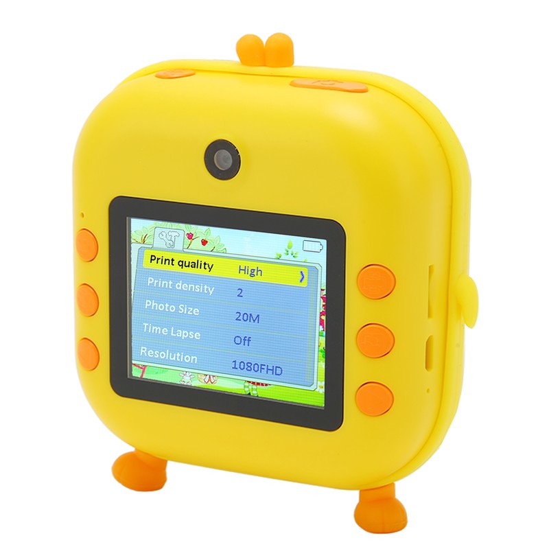 Instant Print Camera 2.4inch IPS Screen 48MP 1080P Video 8x