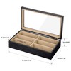 SRIWATANA Sunglasses Organizer Box, Christmas Gift, 6 Slot Eyeglasses Display