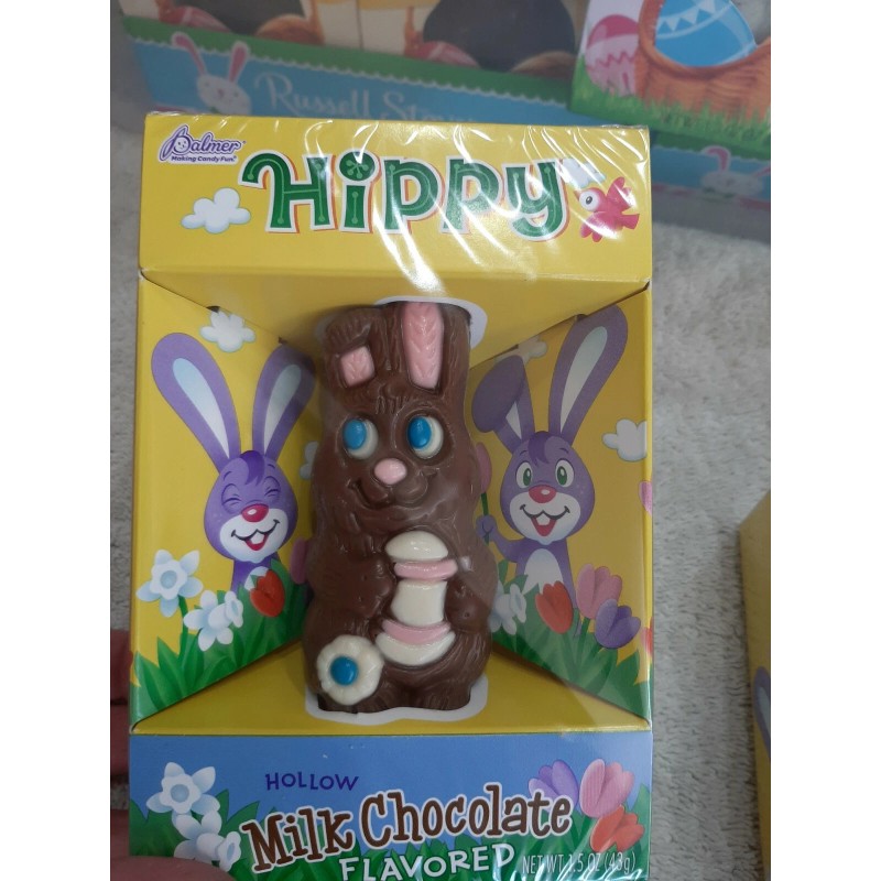Palmer Easter Palmer "Hippy" Hollow Milk Chocolate Bunny 1.5oz-Brand New-SHIPS