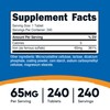 Nutricost Iron (As Ferrous Sulfate) 65mg, 240 Tablets - Non-GMO,