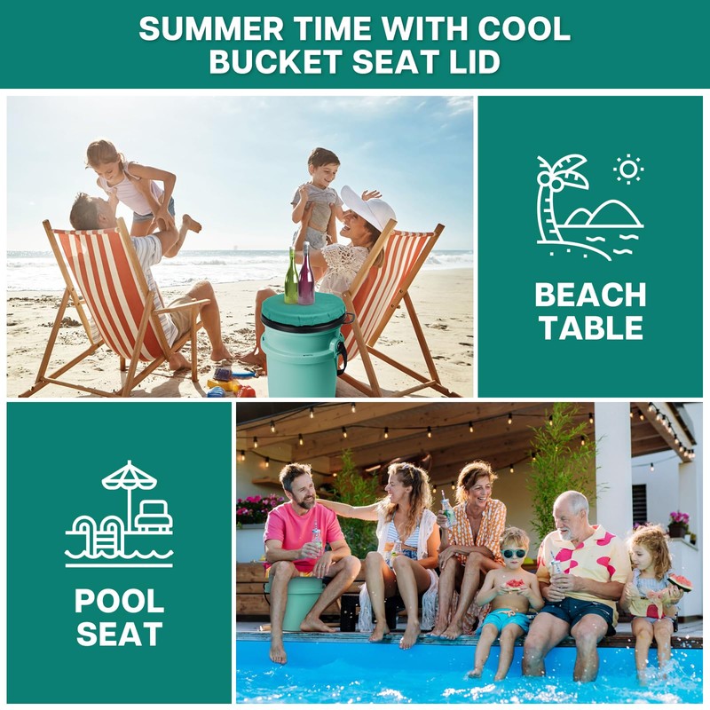 WizeCave Bucket Seat (Seafoam)