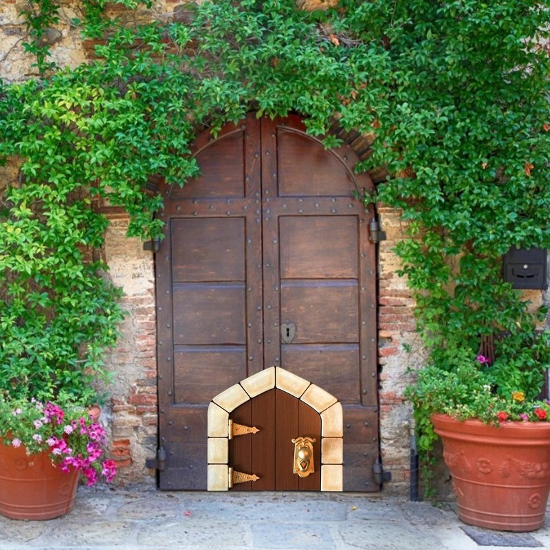 Fairy Doors Wooden Handmade Crafts Miniature Doors for Fairies Elves