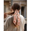 GERINLY Watermelon Slim Neck Scarf Belt for Summer Style Satin