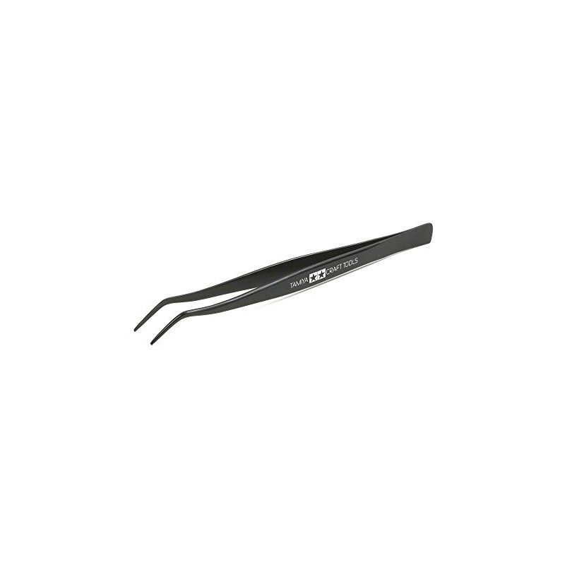Tamiya 74003 Angled, Craft Tool, Tweezers, Model Making Accessories, 300174003