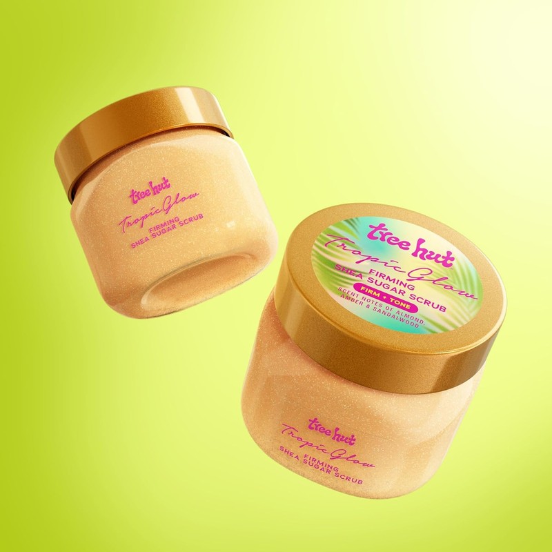 Tree Hut Mini Tropical Glow Shea Sugar Scrub Exfoliates Moisturizing