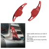 2pcs Steering Wheel Shift Paddle Extension Red ABS Replacement for