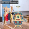 Toothpick Holder Retro Metal Peacock Egg Shape Portable Multifunctional Storage