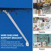 MILYARD 12 Inch Wire Shelf Brackets Kits, Closet Support Rod