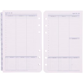 Franklin Planner 86606 Universal Weekly Refill, 12 Month Edition, Starts January 2026, Compact