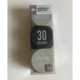 Vivitar NEW Workout Foam Dice 3 Piece Set 2.25" Cube Size w/ 12 Activities & 6 Durations