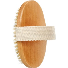 Dry Body Brush - 100% Natural Bristles - Cellulite Treatment, Increase Circulation and Tighten Skin. (Pack of 1)