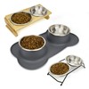 BiteKing Stainless Steel Cat Bowls, Whisker Fatigue Relief Cat Food