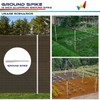 Windscreen4less Ground Spikes Post Anchor for Garden Patio Temporary Fence