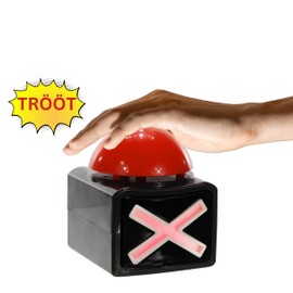 Bada Bing 4er Set XL Buzzer Button Alarmknopf Mit Sound Und Licht Quiz Quizspiel