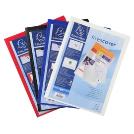 Exacompta Kreacover Folder with 2 Flaps Personalise Polypropylene Assorted Pack of 10