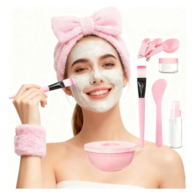 Mascarilla Bowl Preparación Facial Brochas