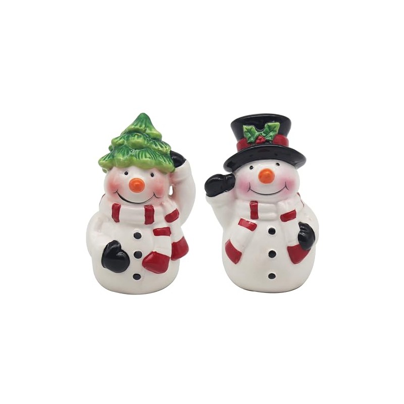 Lesser & Pavey Snowmen Salt & Pepper Shakers Set of