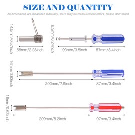 Glarks 4Pcs 11'' and 7'' Professional BNC and F Connector Extraction Tool F Connector Extractor Coax Security Key CATV Cable Locking Terminator TV Tool for Tightening and loosening F Connectors