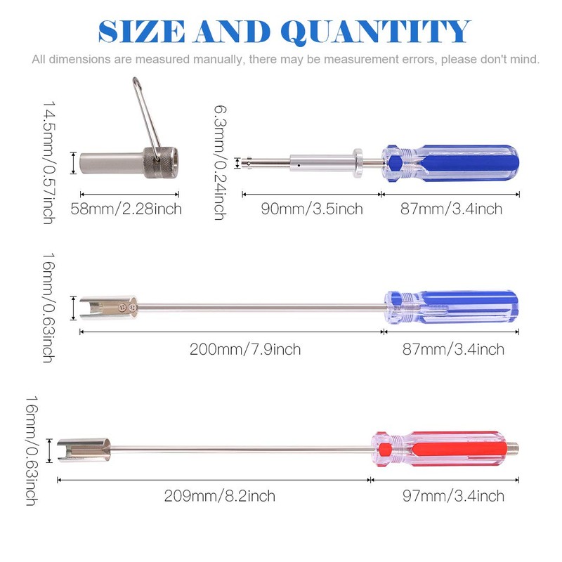 Glarks 4Pcs 11'' and 7'' Professional BNC and F Connector