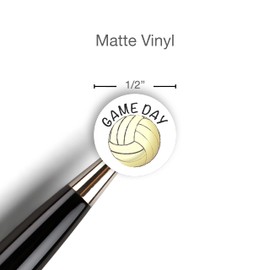 Volleyball Planner Sticker / 54 Fun Vinyl Stickers (1/2”) / Sports Exercise Fitness Health Workout Game Reminder/Essential Productivity Life Planner/Bullet Bujo Journal (Matte Vinyl, 1 Sheet)