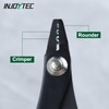 INJOYTEC Crimping Pliers for Crimping Pliers, Bent Tip, Three Holes,
