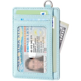 FurArt Credit Card Holder Wallet, Slim RFID Blocking Minimalist Women's Card Wallet