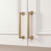 homdiy 10 Pack 5-1/16 Inch Champagne Bronze Cabinet Pulls, Solid