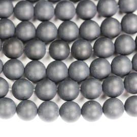 Matte Onyx 6mm Natural Gemstone Beads for Making Jewellery Energy Healing Crystals Jewelry Chakra Crystal Jewerly Beading supplies 15.5inch About 58-60 Beads