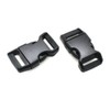 HONGCI 30PCS Side Release Plastic Mini Buckles 15mm(5/8") Inch Black-Great