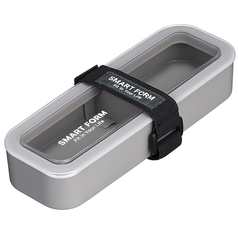 Iwasaki Industries B-1484 GN Lunch Box, 3-Way Slim, Easy Care,