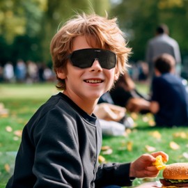 X-TIGER Polarized Youth Baseball Sunglasses UV400 Kids Sunglasses Boys Girls 8-12 Youth for Softball Cycling Sports Glasses