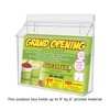 Marketing Holders Outdoor Literature Display Box Realtor Holder Postcard Wall
