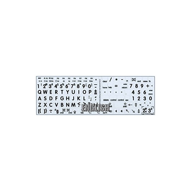 4Keyboard New Apple English Large Lettering Upper Keys Keyboard Stickers