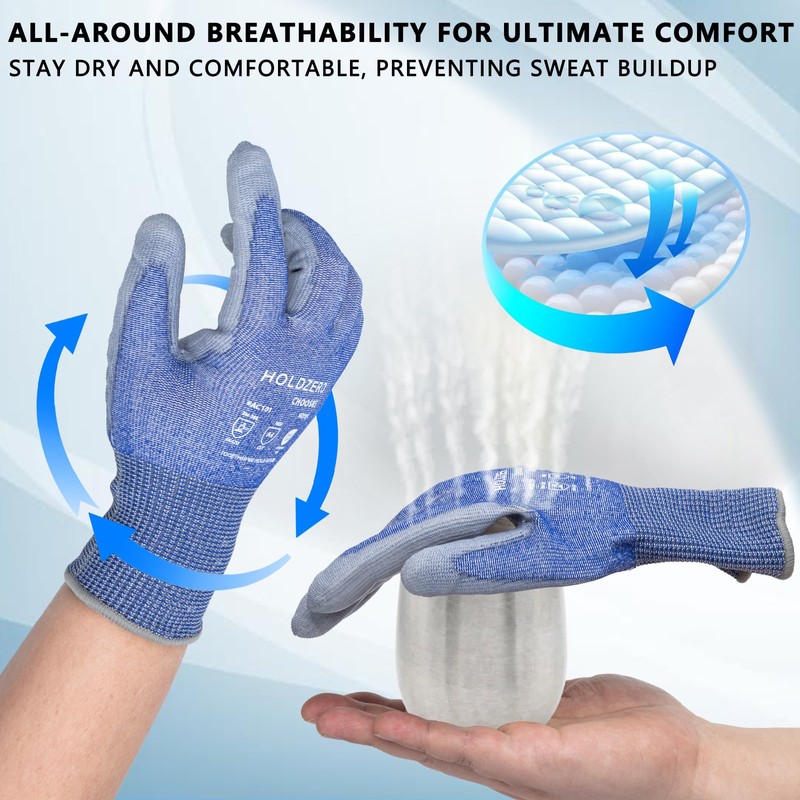 HOLDZERO Cut Resistant Gloves A4 Guard Cut Protection Glove Cutproof
