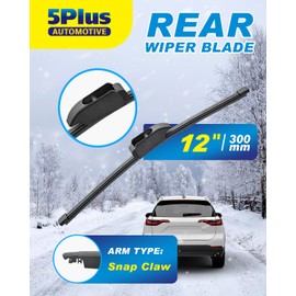 5 PLUS® 12 Inch Rear Wiper Blade (1PC PVC Pack),Replacement for Kia Niro 2022-2017 /Jaguar F-Pace 2024-2017 Back Windshield Wiper Original OEM Quality
