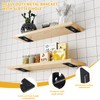 6 Pcs Thickened Angle Brackets, Adjustable Brackets with Long Slots,