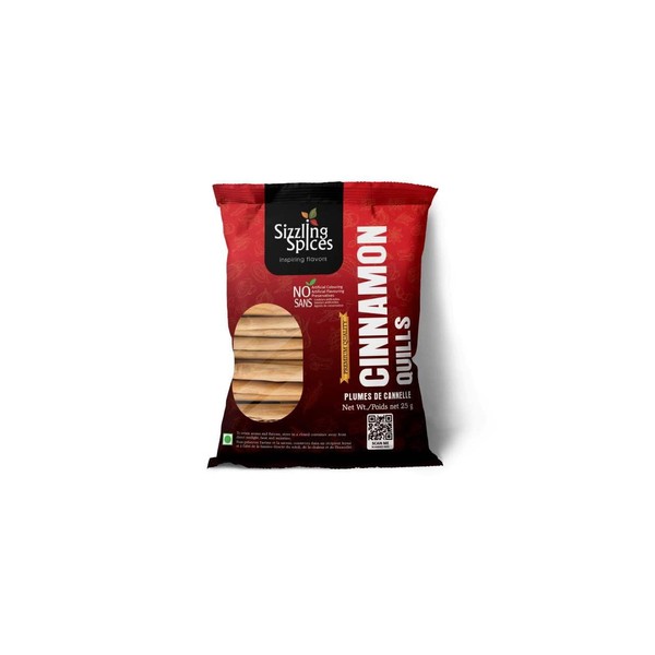 Sizzling Spices Premium Ceylon Cinnamon Quills – 100% Natural &