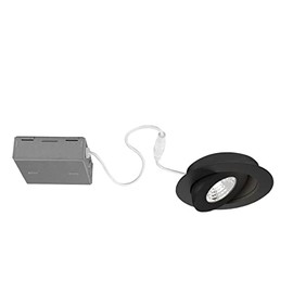 BAZZ Integrated LED Complete Directional Dimmable 4" Recessed Light Fixture Black