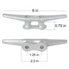 VEITHI Dock Cleats 6 inch with Fastener,Hot Dipped Galvanized Cast