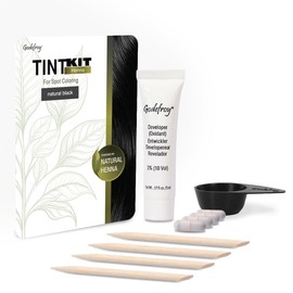 Godefroy Powered by Henna - Tint Kit 4 Applications | Natural Black | Spot Hair Color Powered by Natural Henna
