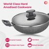 STL Hard Anodized Deep Kadhai with Lid 26cm, 4mm Thick,