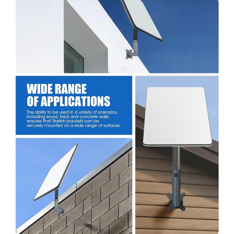 Starlink Mounting Bracket Heavy Duty Iron Starlink Pole Wall Mount