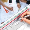 1 Piece Scale Ruler, Triangular Ruler Metric for Architects and