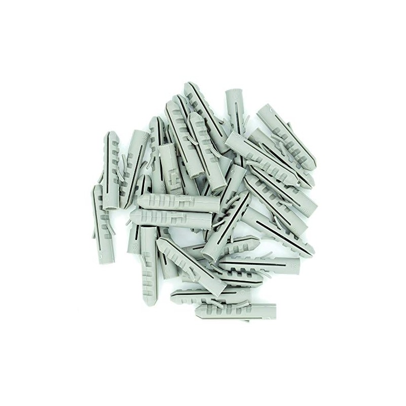 M10 (10mm x 50mm) Wall Plug (Nylon) - Nylon (Grey)