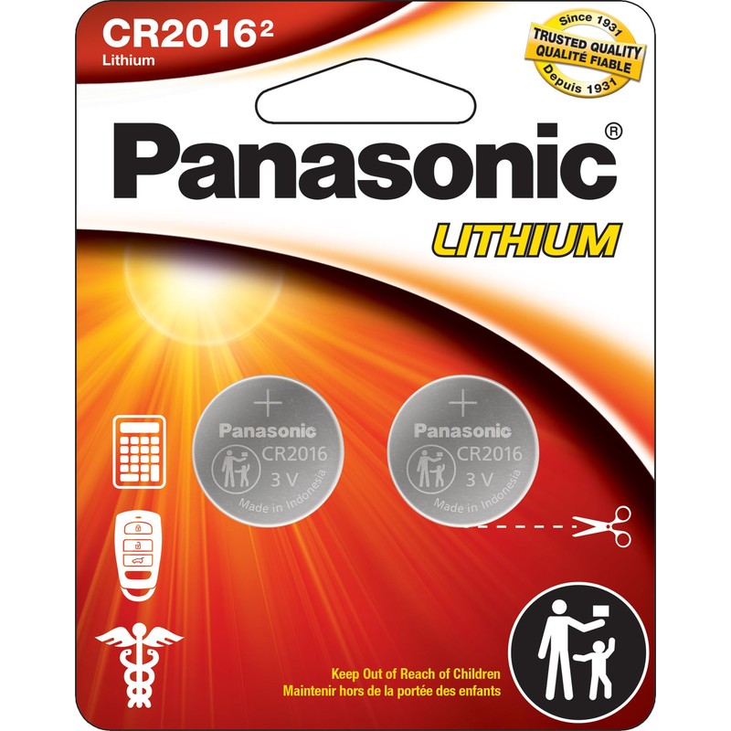 Panasonic Panasonic CR2016 3.0 Volt Long Lasting Lithium Coin Cell