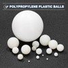sourcing map 12pcs Nylon Bearing Balls 11mm Solid Plastic Balls,