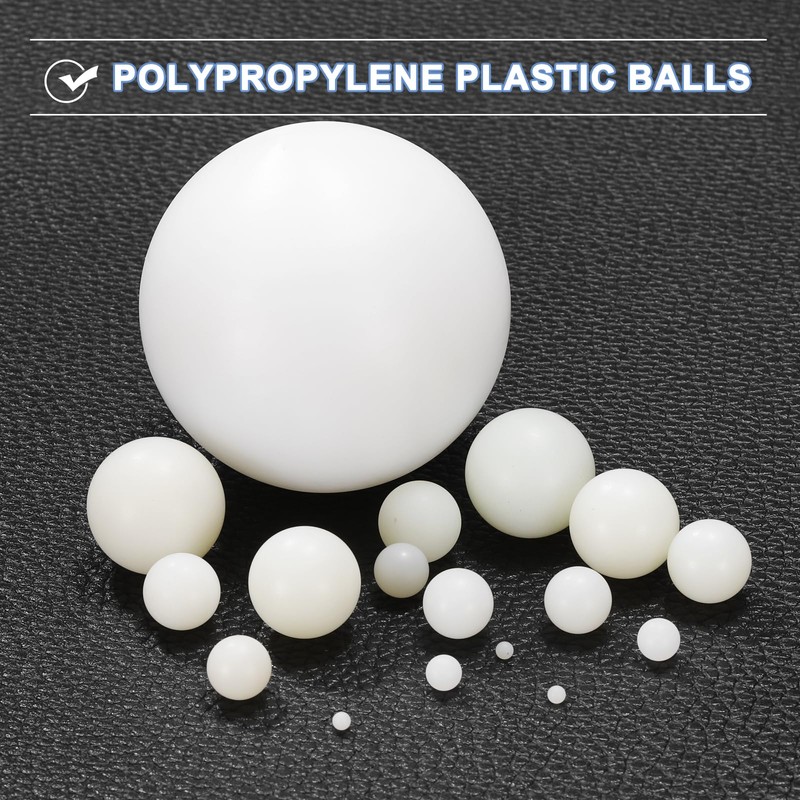 sourcing map 12pcs Nylon Bearing Balls 11mm Solid Plastic Balls,