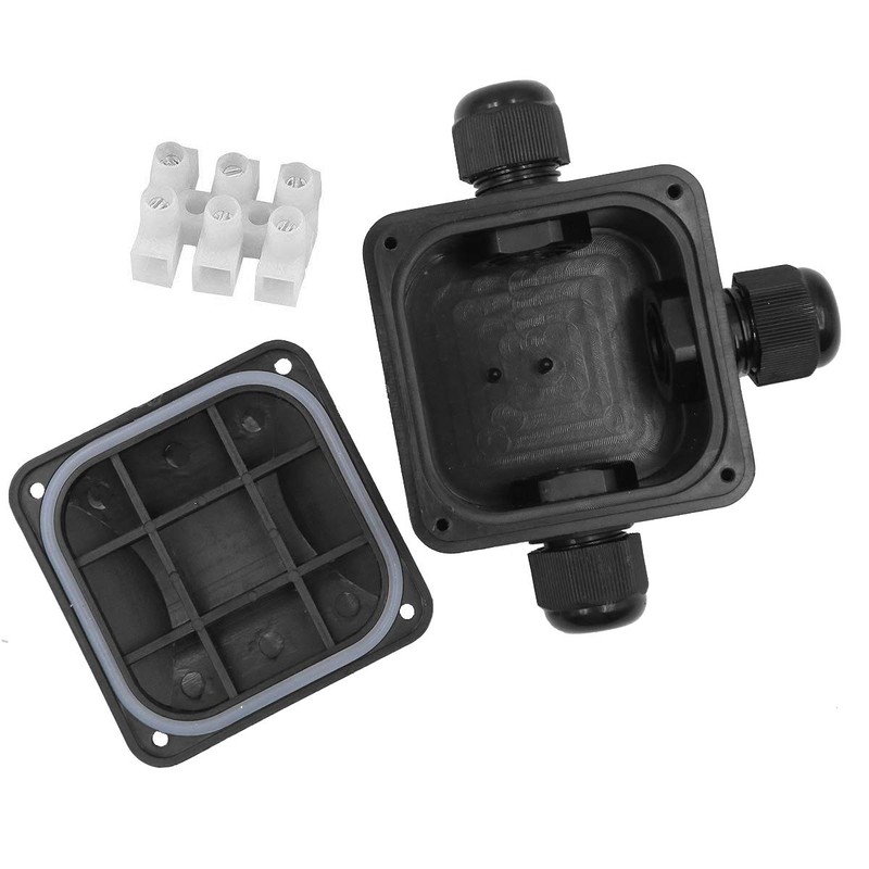5 PCS Waterproof Black IP68 Plastic Cable Wire Connector Gland