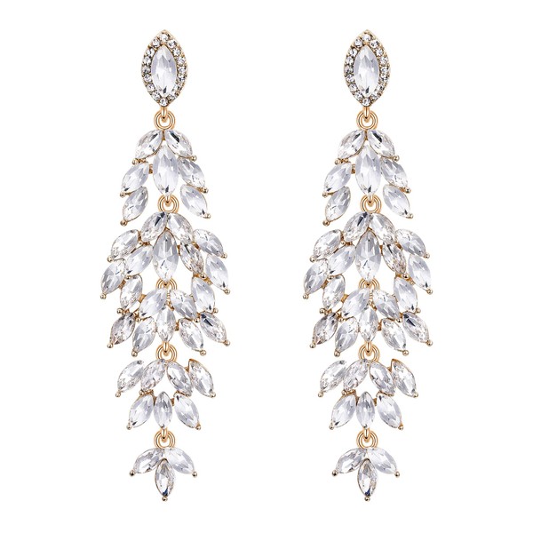 Clearine Women's Earrings Wedding Bridal Party Elegant Crystal Multi Marquise